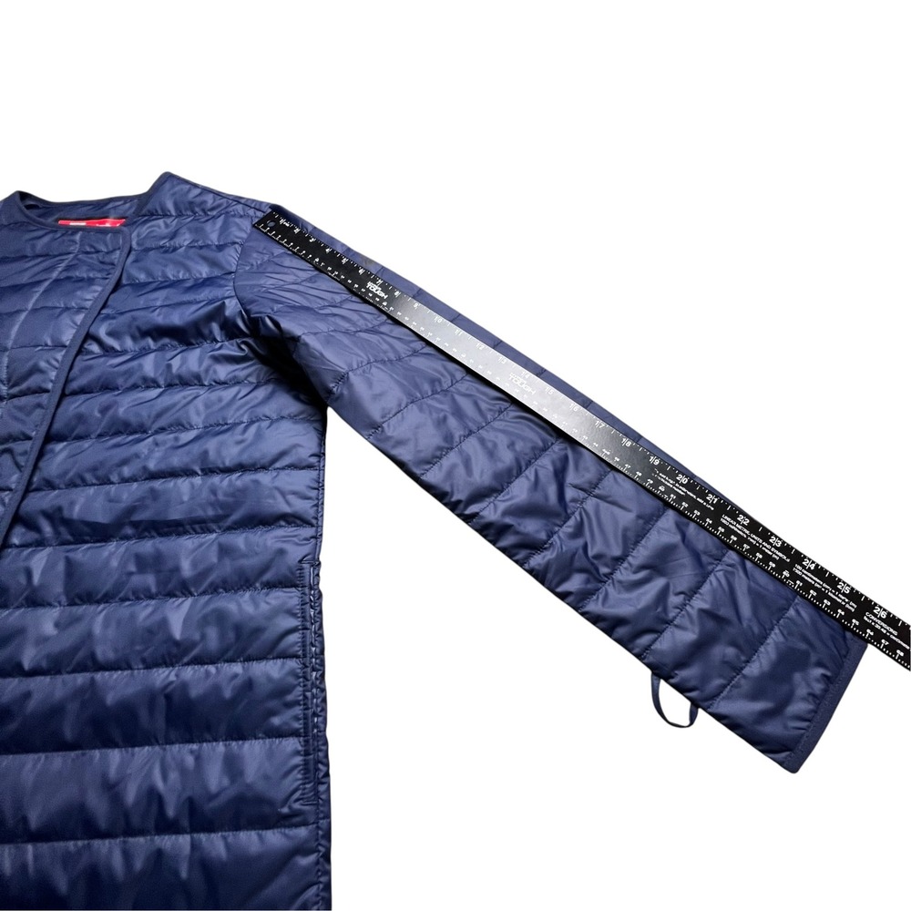 Nike Sportswear Women Navy Blue Synthetic Fill Puffer Liner Jacket XL Longline - Picture 8 of 12